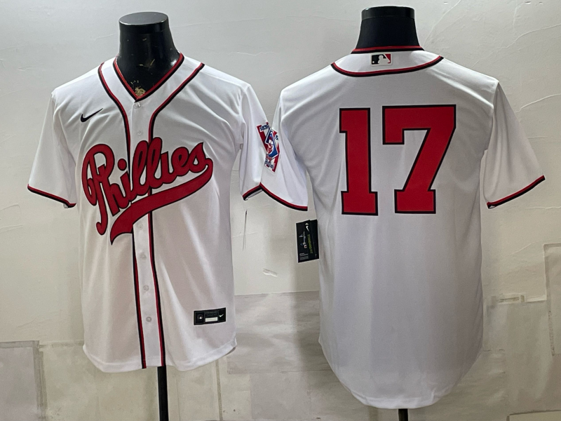 Men 2026 Philadelphia Phillies #17 white Game Nike MLB Jersey 082300->philadelphia phillies->MLB Jersey
